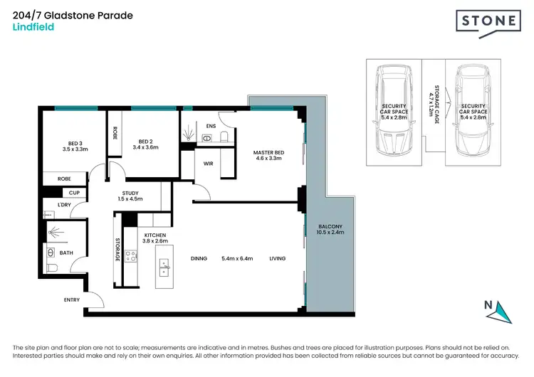Floorplan of Homely apartment listing, 204/7 Gladstone Parade, Lindfield NSW 2070