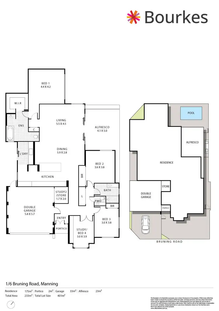 Floorplan of Homely house listing, 6 Bruning Road, Manning WA 6152