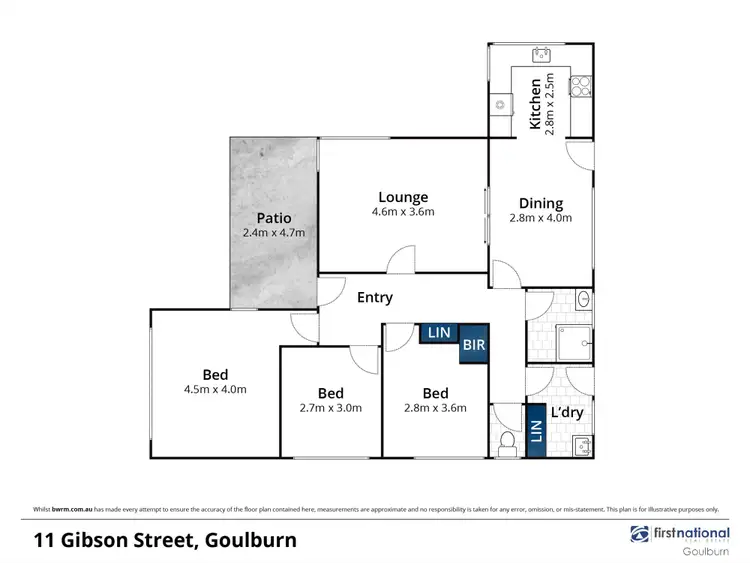 Floorplan of Homely house listing, 11 Gibson Street, Goulburn NSW 2580