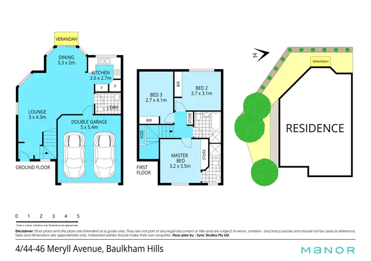 Floorplan of Homely townhouse listing, 4/44-46 Meryll Avenue, Baulkham Hills NSW 2153