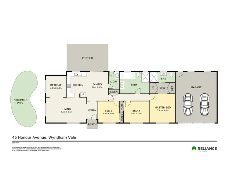 Floorplan of Homely house listing, 45 Honour Avenue, Wyndham Vale VIC 3024