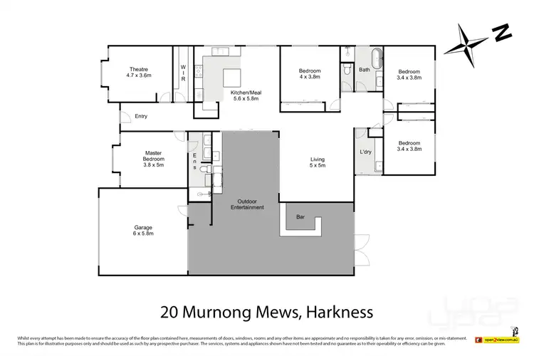 Floorplan of Homely house listing, 20 Murnong Mews, Harkness VIC 3337