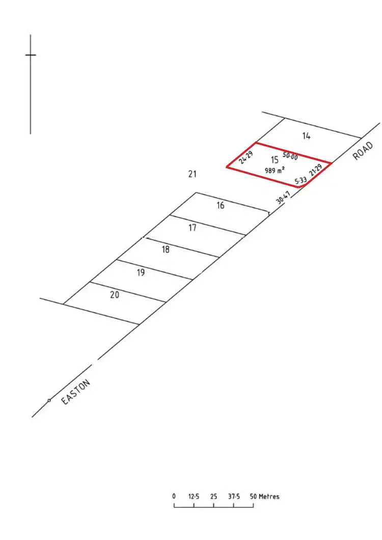 Floorplan of Homely land listing, 81 Easton Road, North Shields SA 5607