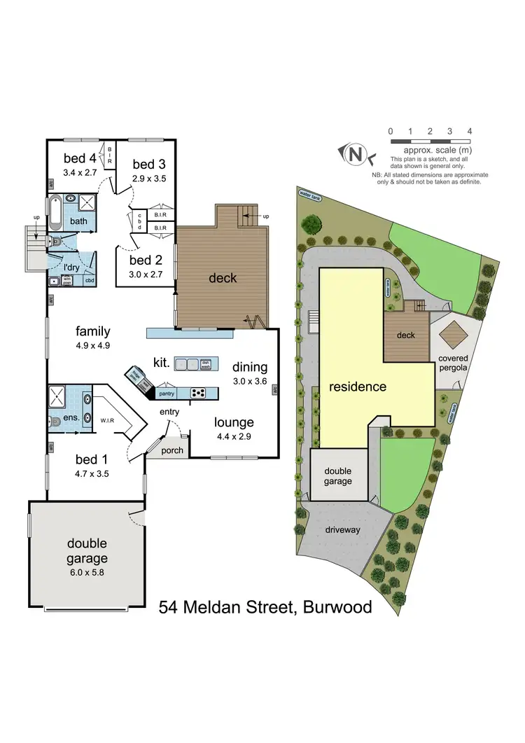 Floorplan of Homely house listing, 54 Meldan Street, Burwood VIC 3125