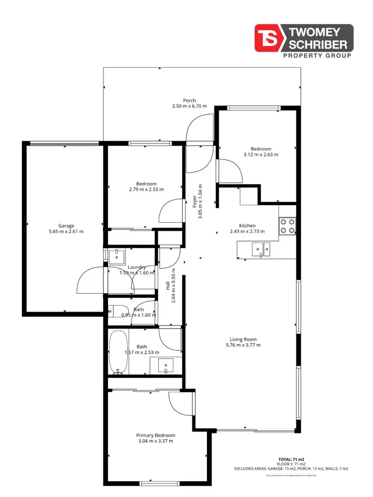 Floorplan of Homely house listing, 14a Ferngully Street, White Rock QLD 4868