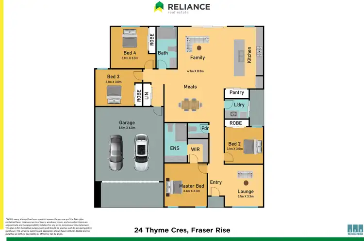 Floorplan of Homely house listing, 24 Thyme Crescent, Fraser Rise VIC 3336