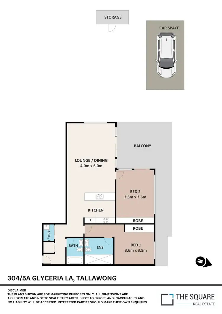 Floorplan of Homely apartment listing, Q304/5a Glyceria Lane, Tallawong NSW 2762