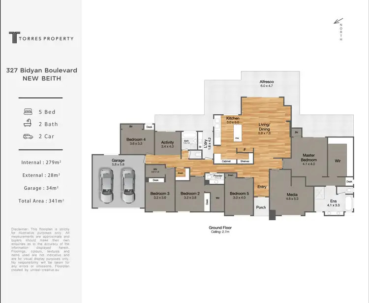 Floorplan of Homely house listing, 327 Bidyan Boulevard, New Beith QLD 4124