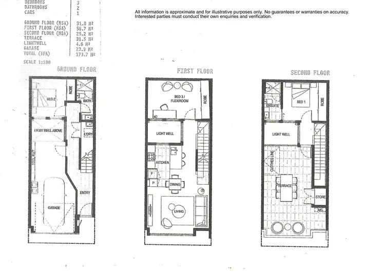 Floorplan of Homely townhouse listing, 16 Amelia Street, Brunswick VIC 3056