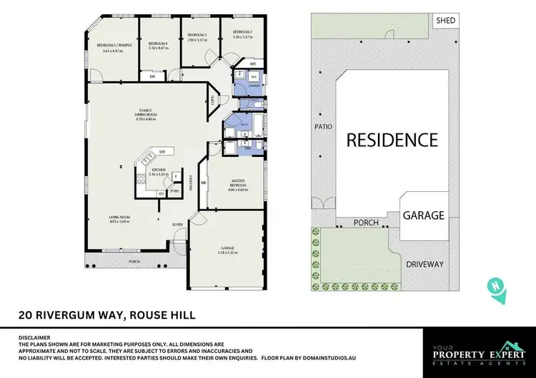 Floorplan of Homely house listing, 20 Rivergum Way, Rouse Hill NSW 2155