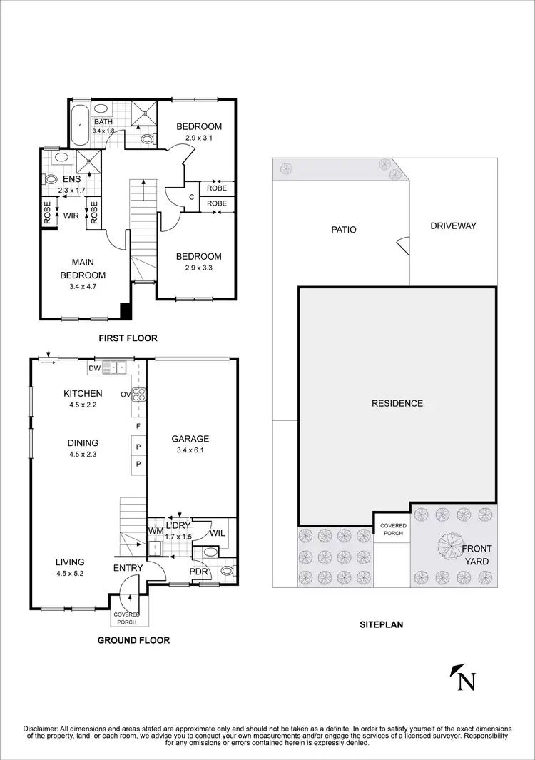 Floorplan of Homely townhouse listing, 7 Kangaroo Paw Court, Taylors Lakes VIC 3038