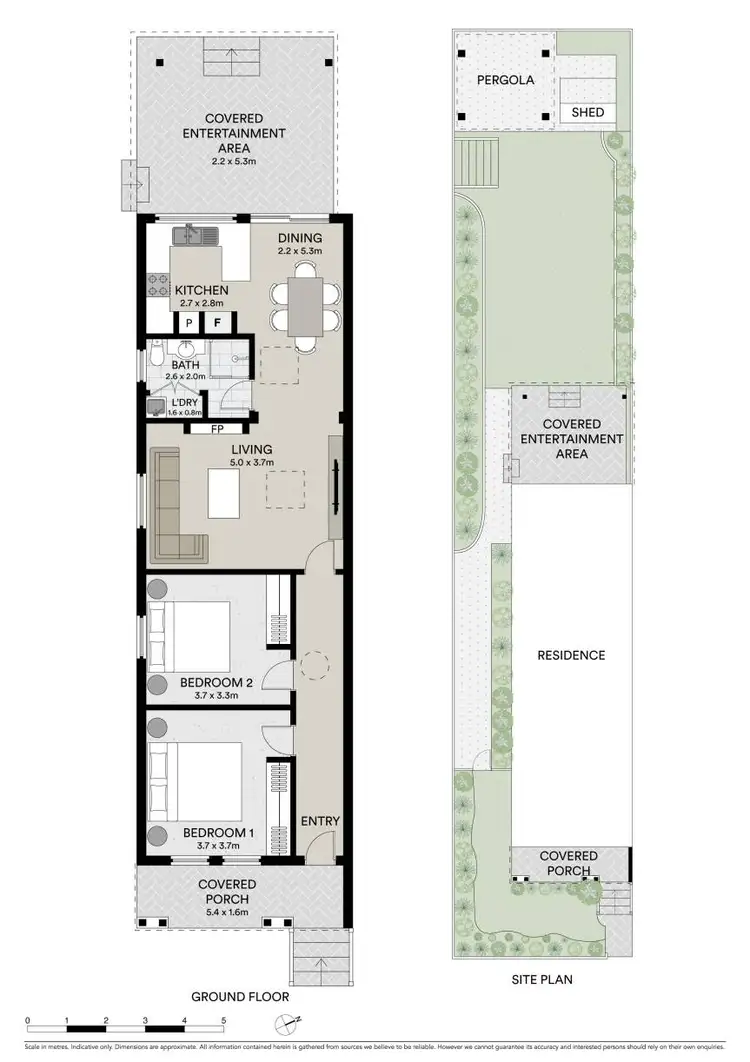 Floorplan of Homely semi-detached listing, 11 Kembla Street, Croydon Park NSW 2133