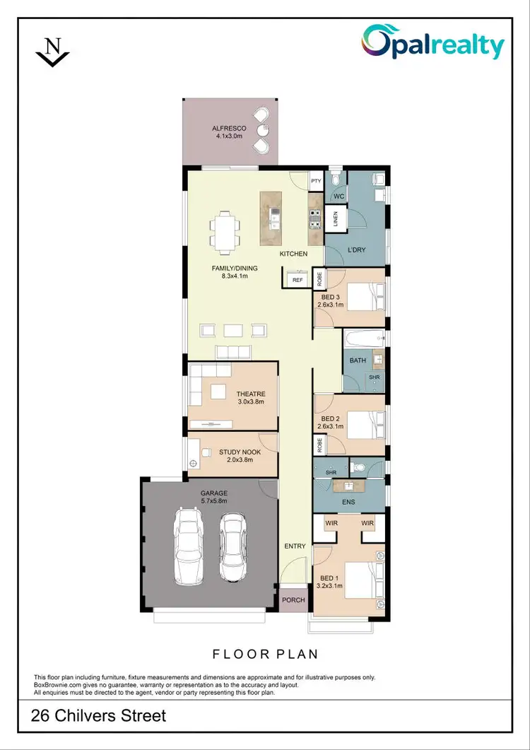 Floorplan of Homely house listing, 26 Chilvers Street, Baldivis WA 6171