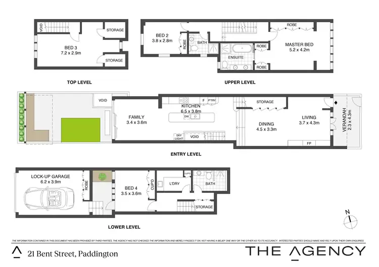 Floorplan of Homely house listing, 21 Bent Street, Paddington NSW 2021