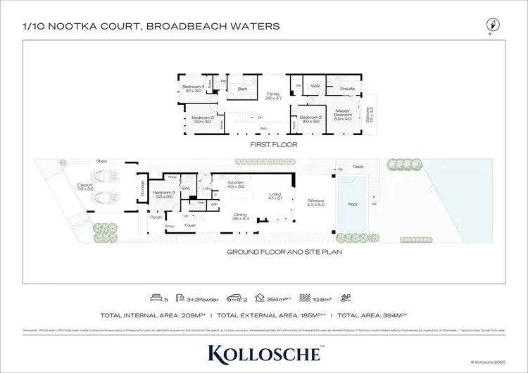 Floorplan of Homely house listing, 1/10 Nootka Court, Broadbeach Waters QLD 4218