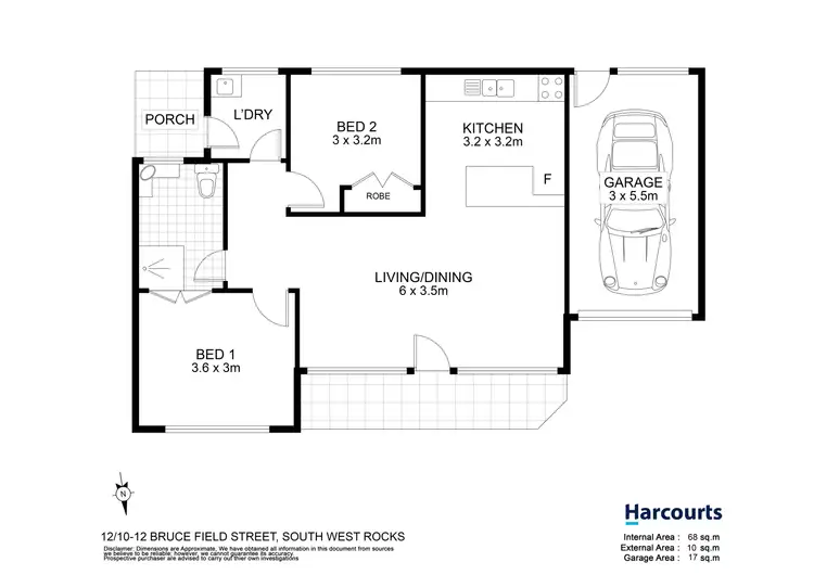 Floorplan of Homely villa listing, 12/10-12 Bruce Field Street, South West Rocks NSW 2431