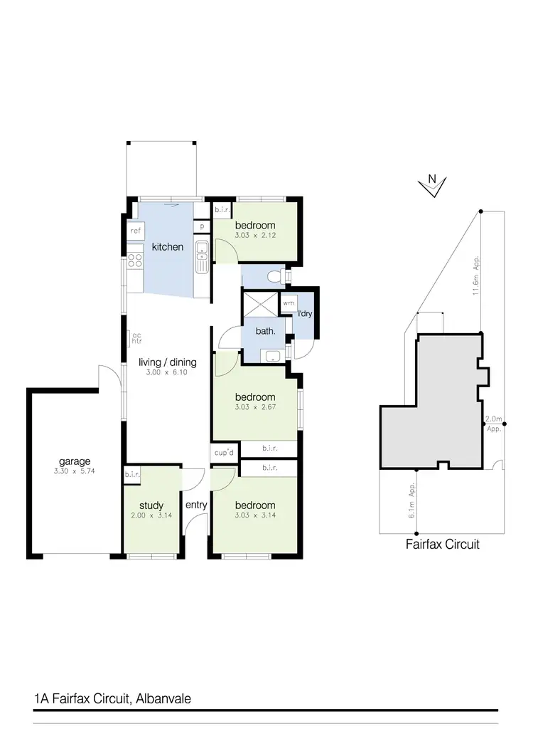 Floorplan of Homely house listing, 1A Fairfax Circuit, Albanvale VIC 3021