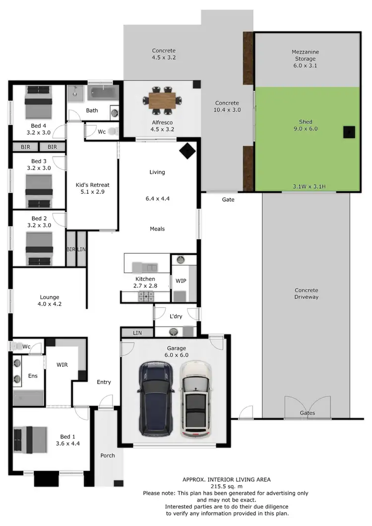 Floorplan of Homely house listing, 18 Lexcen Street, Baranduda VIC 3691