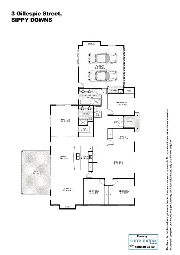 Floorplan of Homely house listing, 3 Gillespie Street, Sippy Downs QLD 4556