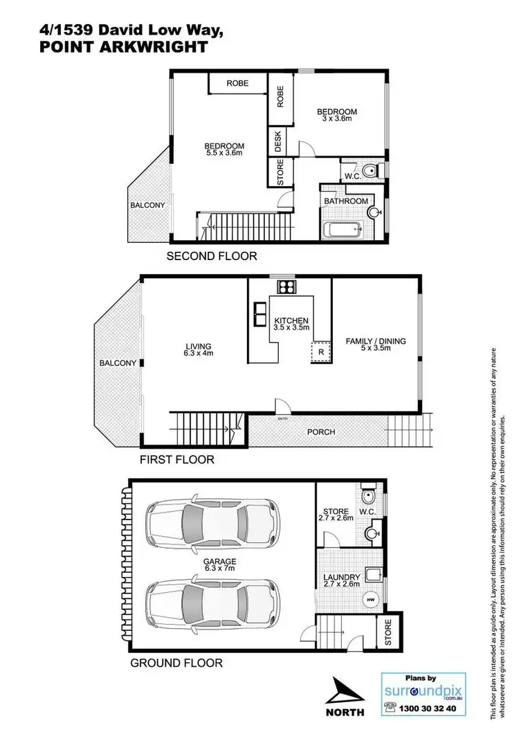 Floorplan of Homely unit listing, 4/1539 David Low Way, Point Arkwright QLD 4573