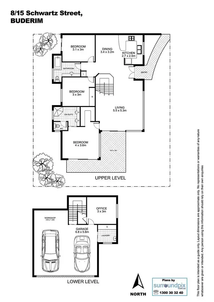 Floorplan of Homely villa listing, 8/15 Schwartz Street, Buderim QLD 4556