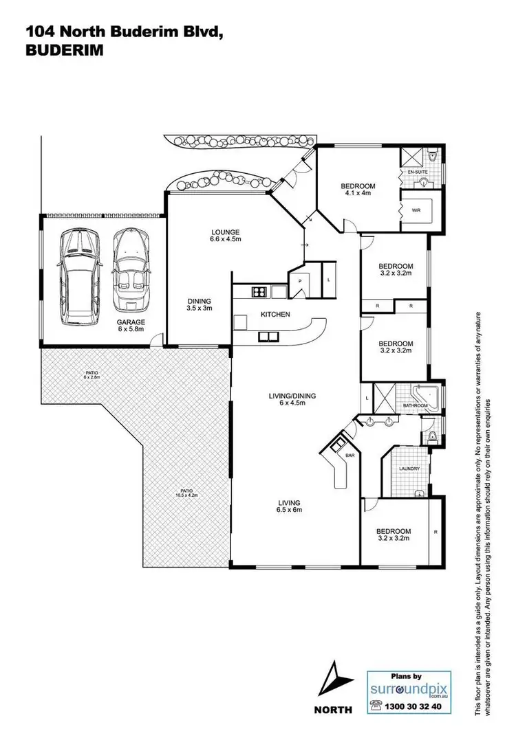 Floorplan of Homely house listing, 104 North Buderim Boulevard, Buderim QLD 4556
