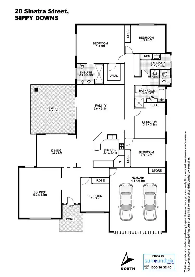 Floorplan of Homely house listing, 20 Sinatra Street, Sippy Downs QLD 4556