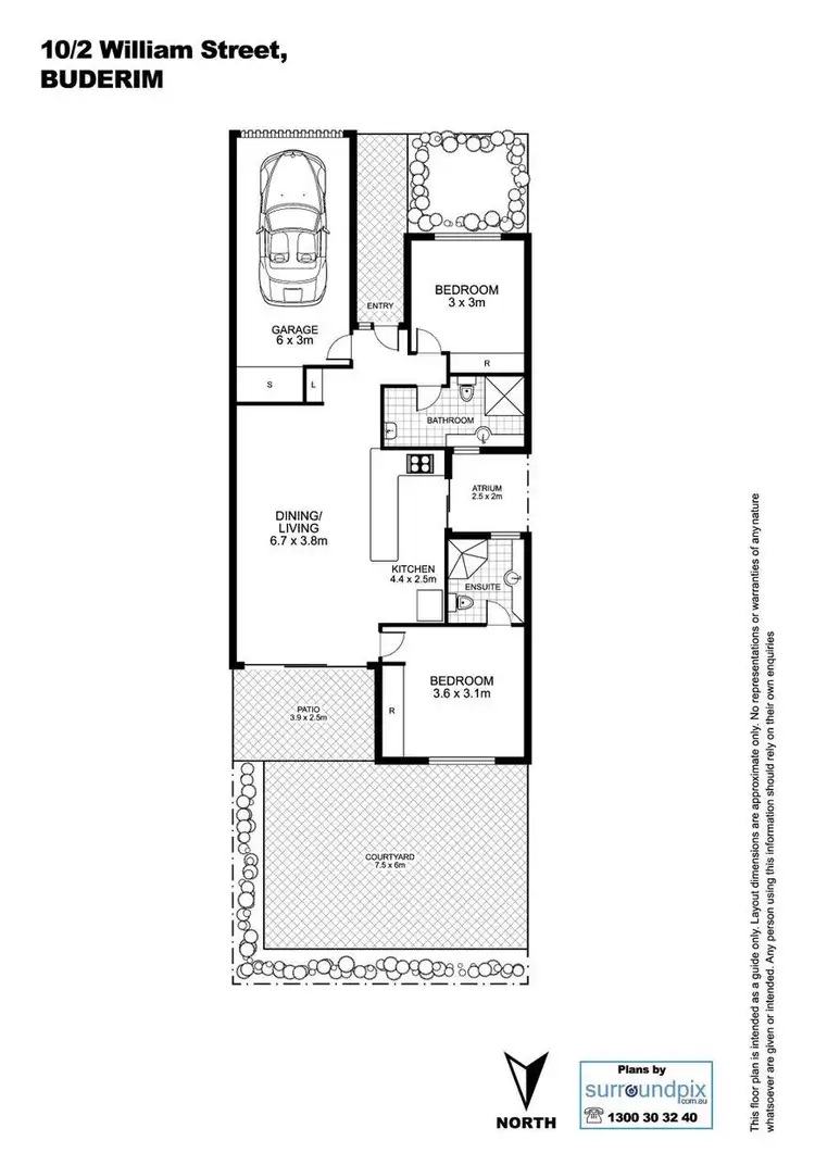 Floorplan of Homely unit listing, 10/2 William Street, Buderim QLD 4556