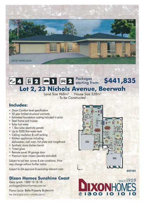 Floorplan of Homely land listing, 23 Nichols Avenue, Beerwah QLD 4519
