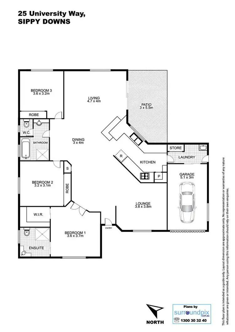Floorplan of Homely house listing, 25 University Way, Sippy Downs QLD 4556