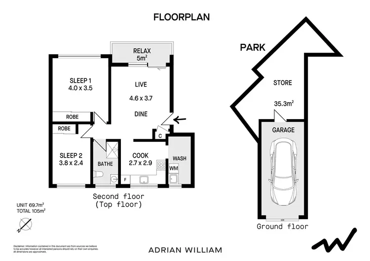 Floorplan of Homely apartment listing, 11/10 Curt Street, Ashfield NSW 2131