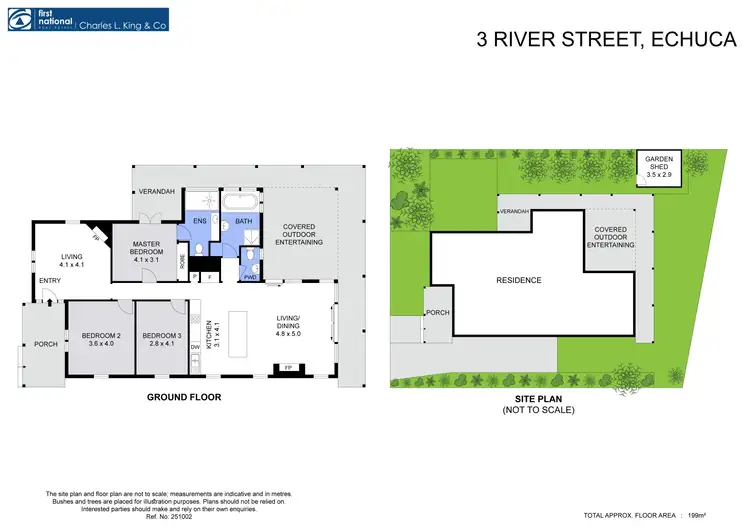 Floorplan of Homely house listing, 3 River Street, Echuca VIC 3564