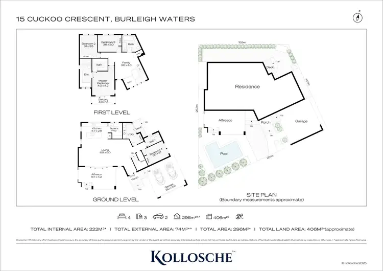 Floorplan of Homely house listing, 15 Cuckoo Crescent, Burleigh Waters QLD 4220
