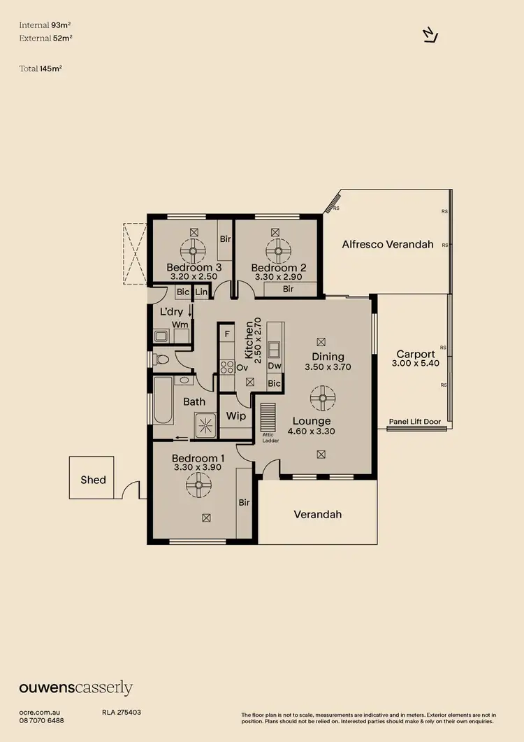 Floorplan of Homely unit listing, 3/1 Carsten Court, Teringie SA 5072