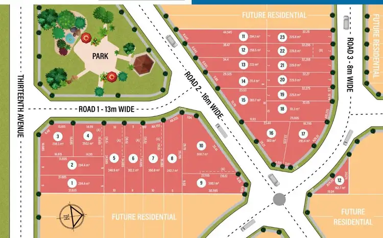 Floorplan of Homely land listing, LOT 18, 85 Thirteenth Avenue, Austral NSW 2179