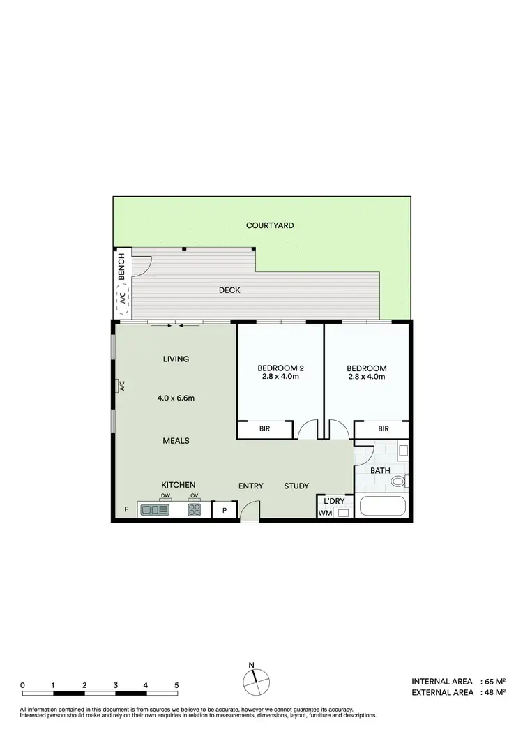 Floorplan of Homely apartment listing, 1/155 Gordon Street, Footscray VIC 3011