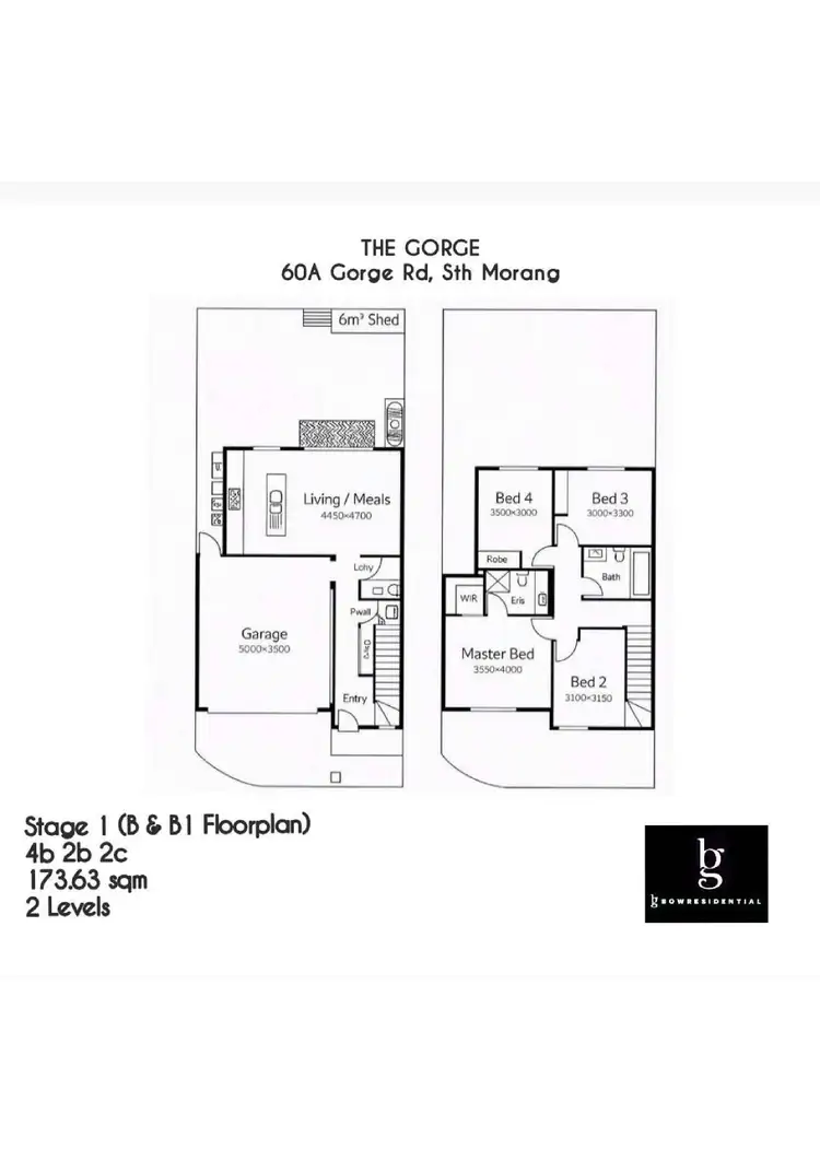 Floorplan of Homely townhouse listing, 60A Gorge Road, South Morang VIC 3752