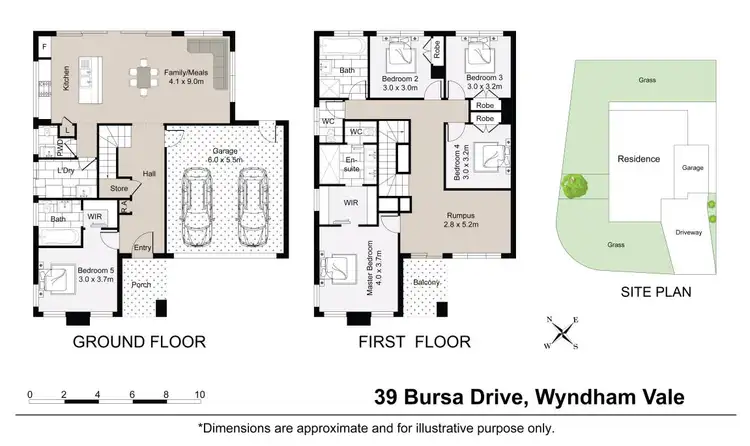 Floorplan of Homely house listing, 39 Bursa Drive, Wyndham Vale VIC 3024