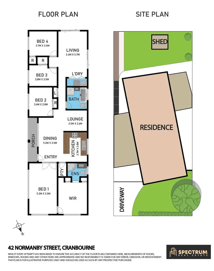 Floorplan of Homely house listing, 42 Normanby Street, Cranbourne VIC 3977