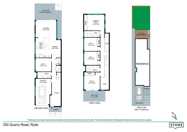 Floorplan of Homely semi-detached listing, 250 Quarry Road, Ryde NSW 2112