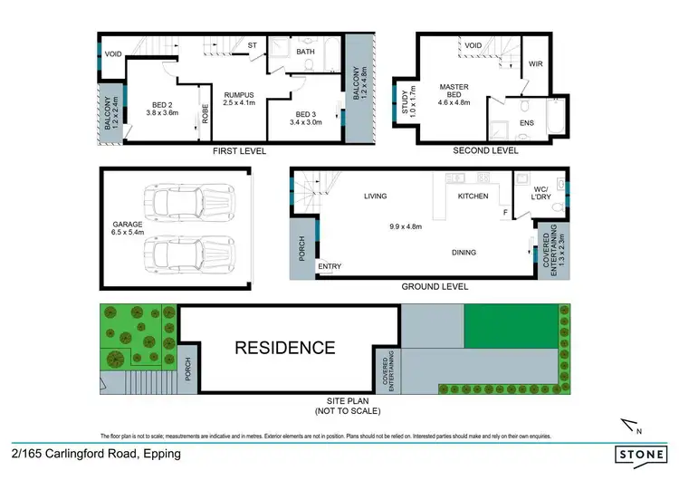 Floorplan of Homely townhouse listing, 2/165 Carlingford Road, Epping NSW 2121