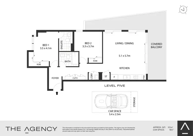 Floorplan of Homely apartment listing, 511/429-449 New Canterbury Road, Dulwich Hill NSW 2203