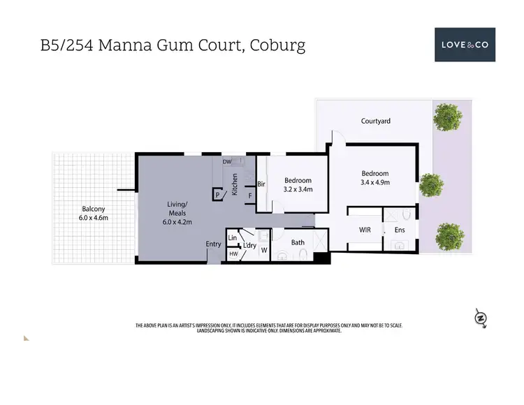 Floorplan of Homely apartment listing, Level Building B/5B/1 Manna Gum Court, Coburg VIC 3058