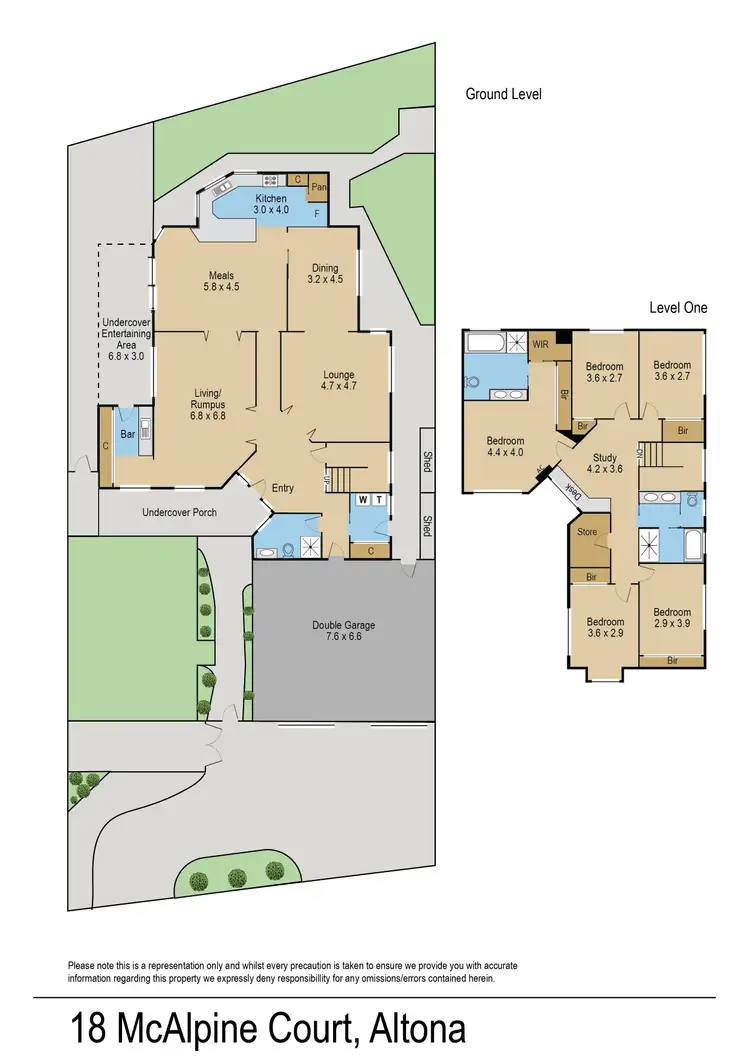 Floorplan of Homely house listing, 18 McAlpine Court, Altona VIC 3018