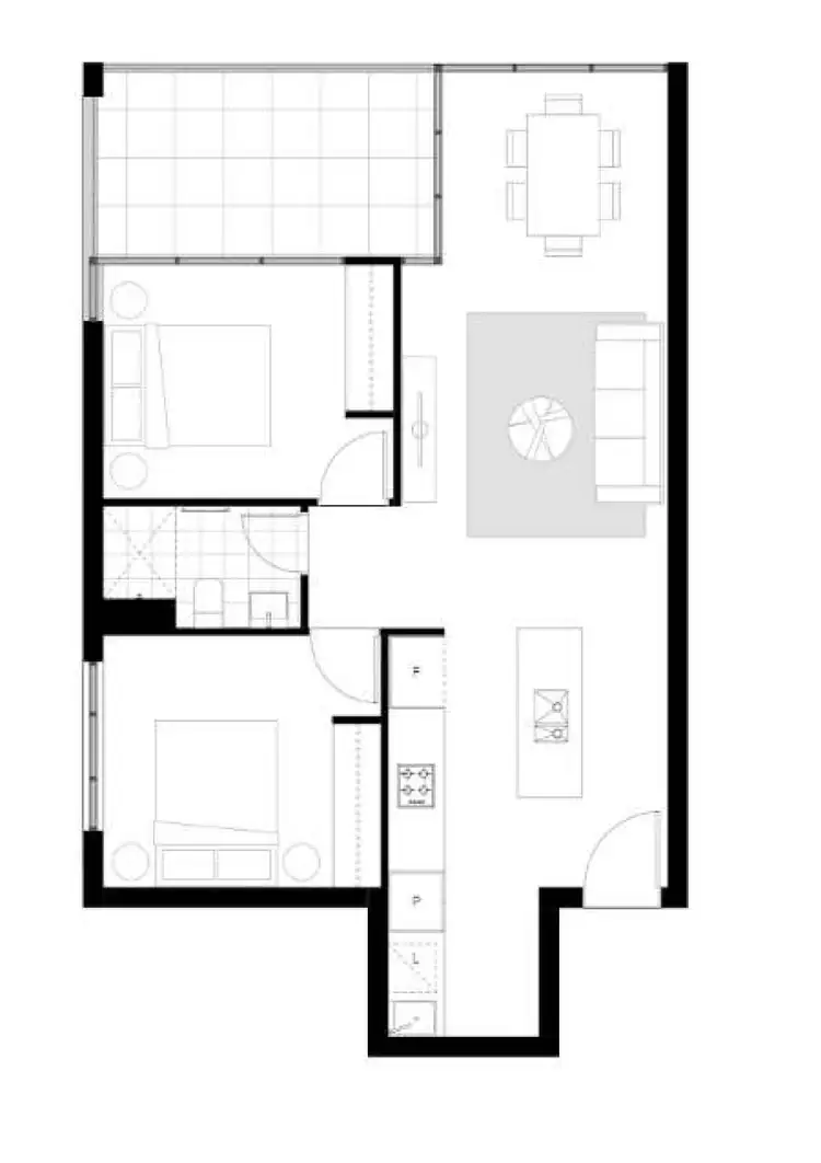 Floorplan of Homely apartment listing, 806/349 Northbourne Avenue, Lyneham ACT 2602