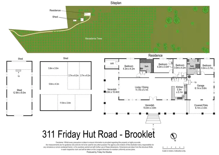 Floorplan of Homely rural property listing, 311 Friday Hut Road, Brooklet NSW 2479