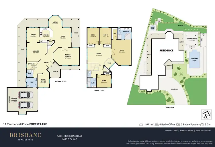 Floorplan of Homely house listing, 11 Camberwell Place, Forest Lake QLD 4078