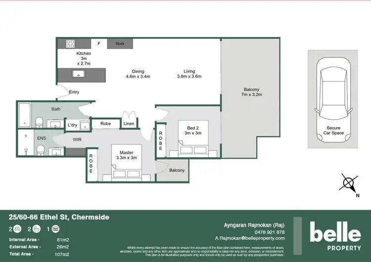 Floorplan of Homely apartment listing, 25/60-66 Ethel Street, Chermside QLD 4032