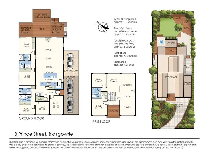 Floorplan of Homely house listing, 8 Prince Street, Blairgowrie VIC 3942