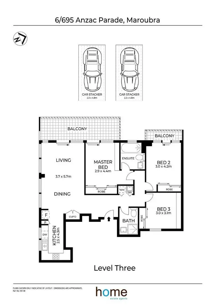 Floorplan of Homely unit listing, 6/695 Anzac Parade, Maroubra NSW 2035